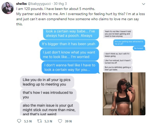 Cô gái dứt khoát chia tay người suốt ngày chê mình béo