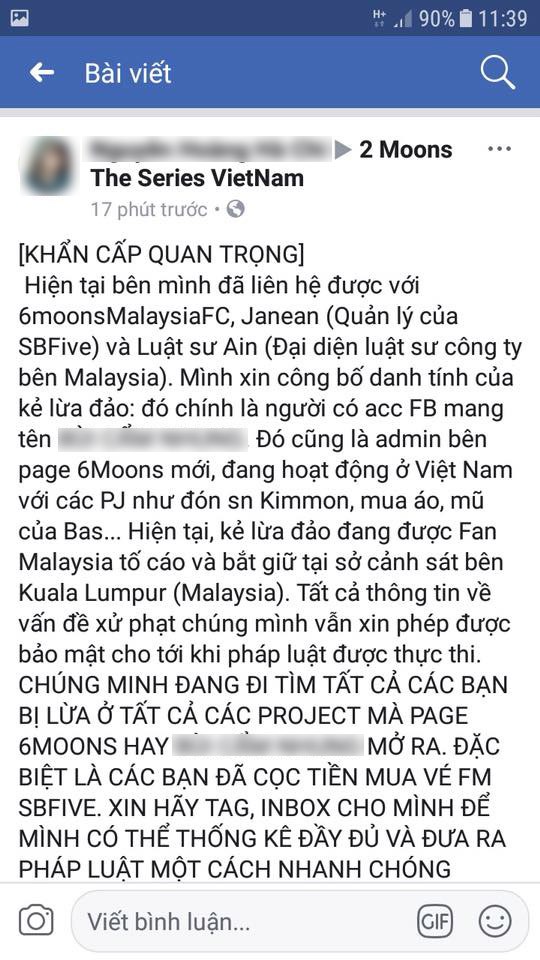 Nghi vấn người Việt bị bắt giữ tại Malaysia vì lừa đảo tiền vé của hàng loạt fan Hàn Nghi vấn người Việt bị bắt giữ tại Malaysia vì lừa đảo tiền vé của hàng loạt fan Hàn