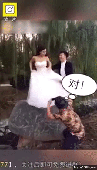 Cô dâu ngã xuống nước, chú rể hít khói xe: Loạt tai nạn khi chụp ảnh cưới khiến ai xem cũng phải cười chảy nước mắt