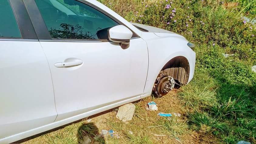 Đà Lạt: Ô tô đắt tiền bị kẻ gian kê gạch rồi tháo trộm hết cả 4 bánh trong đêm