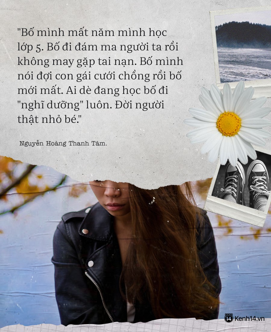 Vì bố mất sớm nên mỗi lần bị bắt nạt cũng chẳng thể nói tao về mách bố nữa rồi