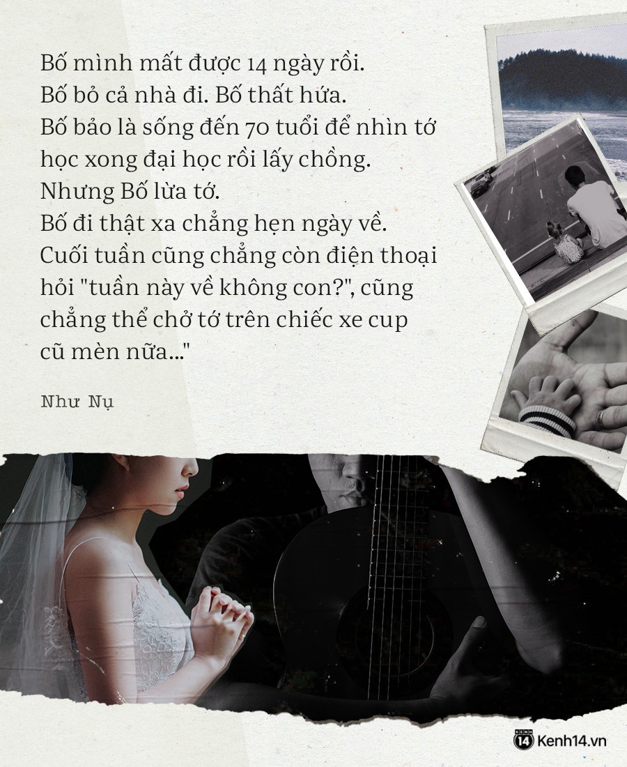 Vì bố mất sớm nên mỗi lần bị bắt nạt cũng chẳng thể nói tao về mách bố nữa rồi