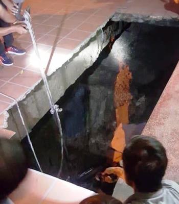 Hố tử thần ở Quảng Ninh có thể do hoạt động hang ngầm