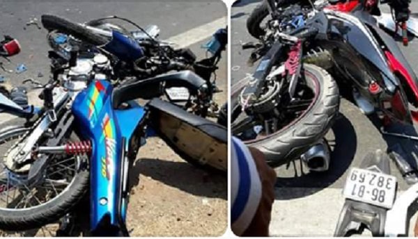 Chơi trò lao xe máy vào nhau, 2 thanh niên thiệt mạng