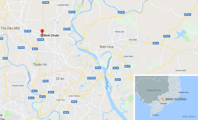 Kho chứa vải vụn trong khu dân cư bốc cháy ngùn ngụt