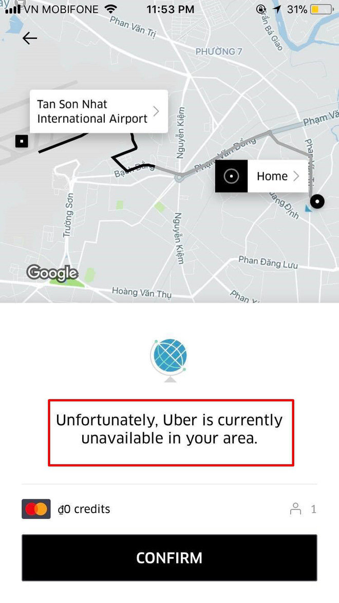 Các tài xế đã chính thức biến mất trên bản đồ ứng dụng Uber tối 8/4 Các tài xế đã chính thức biến mất trên bản đồ ứng dụng Uber tối 8/4