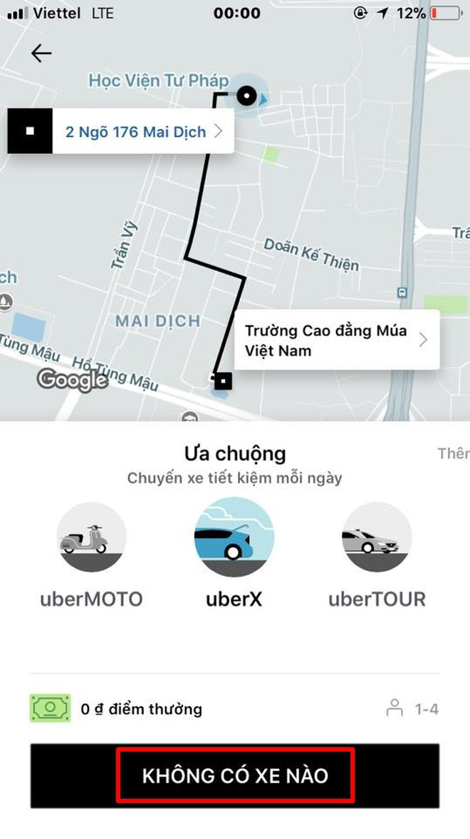 Các tài xế đã chính thức biến mất trên bản đồ ứng dụng Uber tối 8/4 Các tài xế đã chính thức biến mất trên bản đồ ứng dụng Uber tối 8/4