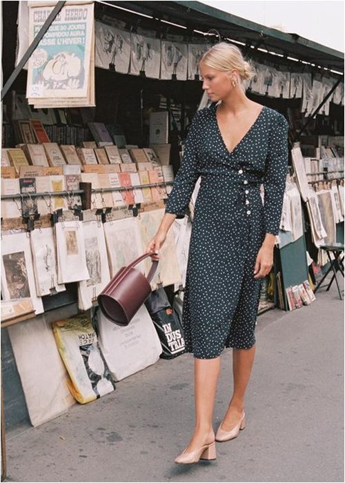 Váy quấn cổ điển: Lựa chọn nữ tính tuyệt vời cho hè Váy quấn cổ điển: Lựa chọn nữ tính tuyệt vời cho hè