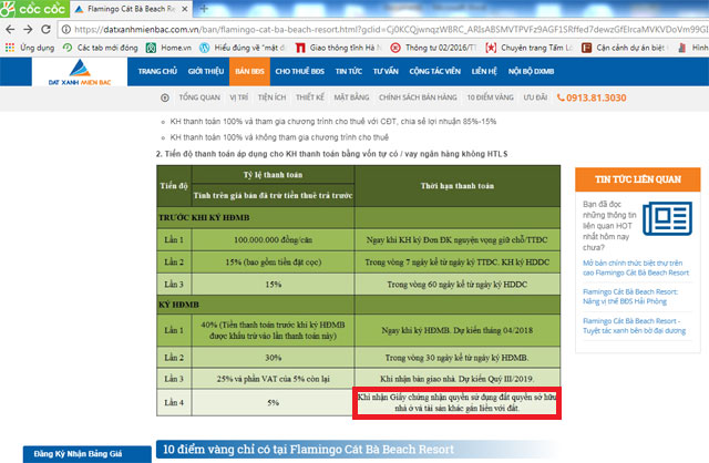 Hứa cấp sổ hồng cho condotel, Flamingo Group bán hàng ngoài luật?