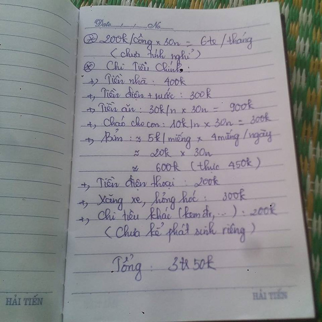 Tổng thu nhập chỉ vỏn vẹn 6 triệu, phải đi thuê nhà, mẹ 9X vẫn chi tiêu ngon lành cho 3 người, còn để dư được 3 triệu/tháng
