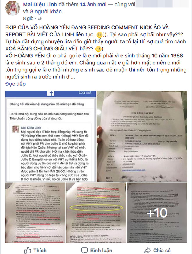 Người đẹp bị tố thuê giang hồ đe dọa tung bằng chứng ngược, khẳng định Võ Hoàng Yến đang nói dối Người đẹp bị tố thuê giang hồ đe dọa tung bằng chứng ngược, khẳng định Võ Hoàng Yến đang nói dối