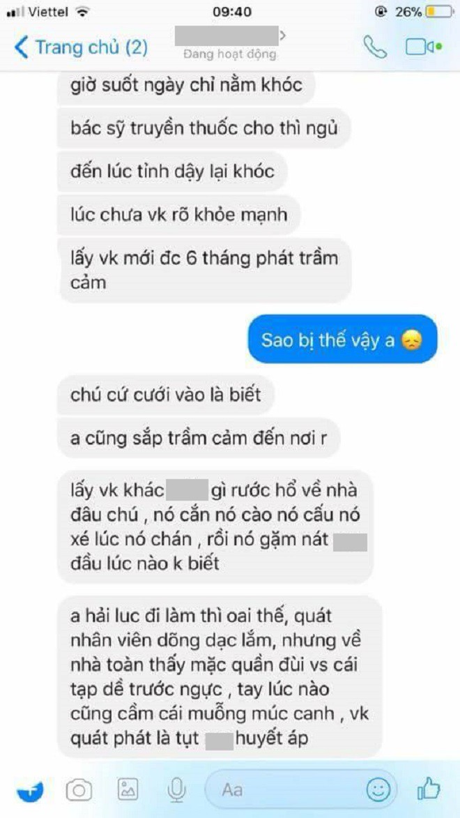 Éo le chuyện anh chồng làm sếp quát nhân viên oai lắm, nhưng về nhà bị vợ nạt đến nỗi trầm cảm sau kết hôn Éo le chuyện anh chồng làm sếp quát nhân viên oai lắm, nhưng về nhà bị vợ nạt đến nỗi trầm cảm sau kết hôn