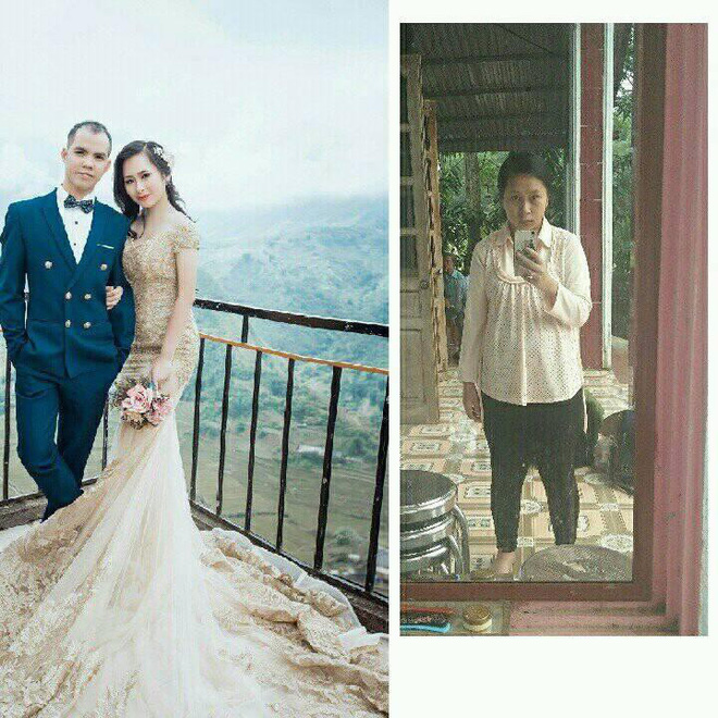 Mẹ bầu khoe ảnh mới cưới nặng 48kg xinh xắn, gọn gàng và ảnh đang bầu nặng gần 1 tạ khiến ai cũng choáng