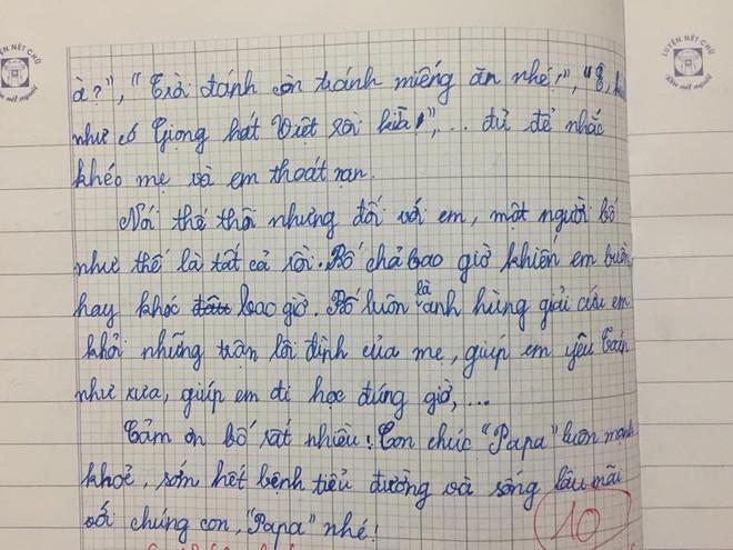 Chuyện ít biết về cô bé lớp 5 dám viết văn tả bố không bằng phụ huynh nhà người ta Chuyện ít biết về cô bé lớp 5 dám viết văn tả bố không bằng phụ huynh nhà người ta