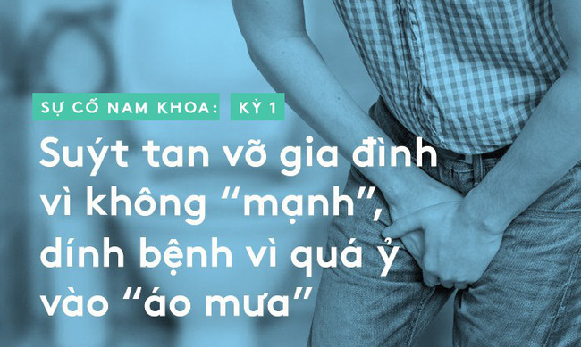 Sự cố nam khoa: Suýt tan vỡ gia đình vì không mạnh, dính bệnh vì quá ỷ vào áo mưa. Sự cố nam khoa: Suýt tan vỡ gia đình vì không mạnh, dính bệnh vì quá ỷ vào áo mưa.
