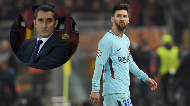 Barca bị loại khỏi cúp C1: Valverde nhận tội thay Messi, nguy cơ bị sa thải