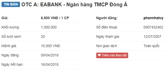 Gần 3 năm DongA Bank bị kiểm soát đặc biệt, cổ đông vẫn ôm cổ phiếu chờ được giao dịch