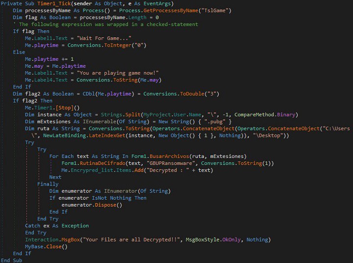 Xuất hiện malware mã hoá tập tin người dùng, yêu cầu chơi... PUBG để mở khoá Xuất hiện malware mã hoá tập tin người dùng, yêu cầu chơi... PUBG để mở khoá