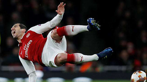 Arsenal mất Mkhitaryan đến hết mùa vì chấn thương Arsenal mất Mkhitaryan đến hết mùa vì chấn thương