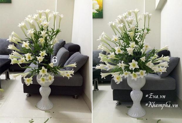 Tháng tư, cắm loa kèn tinh khôi - ngắm nữ hoàng tuyệt đẹp trên bình hoa của mẹ Hà Thành