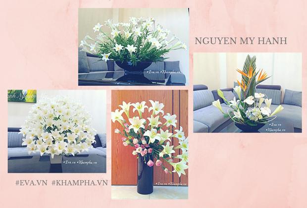 Tháng tư, cắm loa kèn tinh khôi - ngắm nữ hoàng tuyệt đẹp trên bình hoa của mẹ Hà Thành