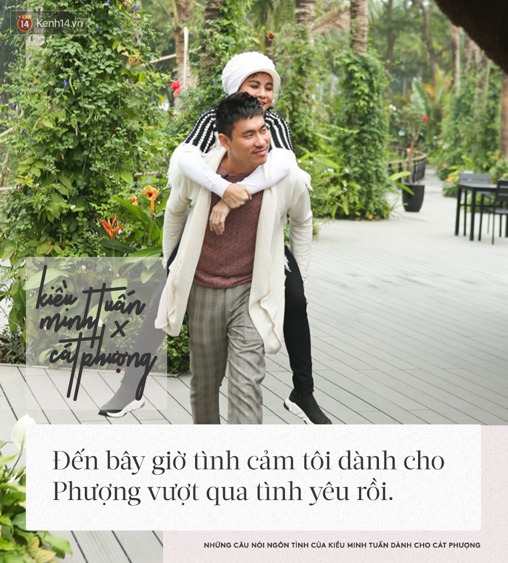 Cứ nói lời yêu như rút hết ruột gan, hèn chi Cát Phượng cứ ở bên Kiều Minh Tuấn là hạnh phúc không thể giấu! Cứ nói lời yêu như rút hết ruột gan, hèn chi Cát Phượng cứ ở bên Kiều Minh Tuấn là hạnh phúc không thể giấu!