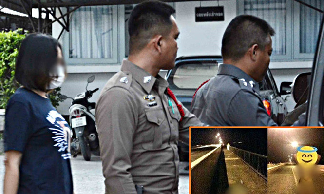 Nữ sinh ngẫu hứng chụp ảnh khỏa thân giữa đường phố