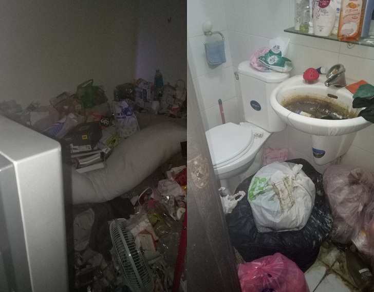 Gái xinh khiến chủ nhà kinh hãi khi ở bẩn đến mức này