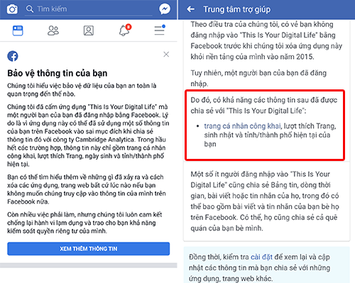 Facebook bắt đầu thông báo những tài khoản Việt bị lợi dụng dữ liệu Facebook bắt đầu thông báo những tài khoản Việt bị lợi dụng dữ liệu
