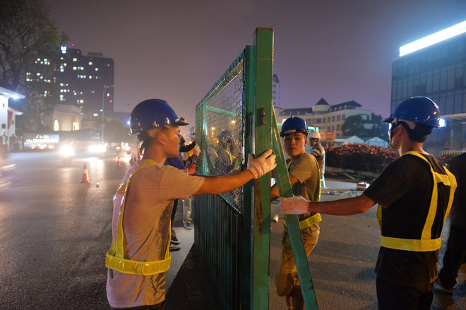 Hà Nội: Bắt đầu rào đường Trường Chinh phục vụ thi công đường vành đai 2