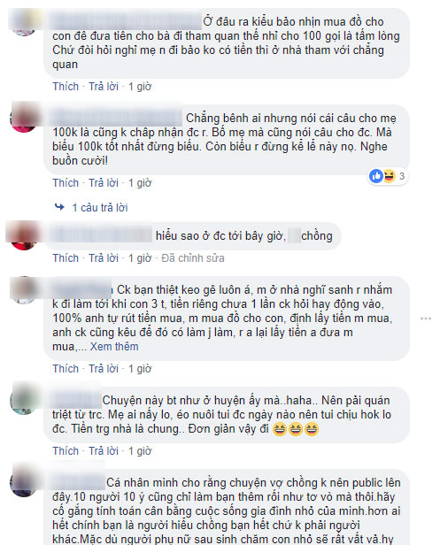 Chị em tranh cãi chuyện suốt 6 tháng nuôi con chồng không giúp đồng nào, vợ biếu mẹ chồng 100 nghìn đi chơi thì bị mắng keo kiệt