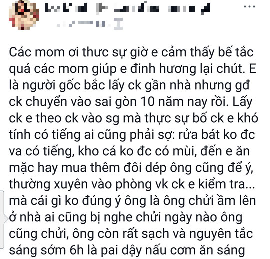 Con dâu khóc ròng vì bố chồng yêu cầu rửa bát không có tiếng va, kho cá không có mùi