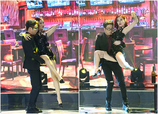 Lan Phương khóc khi vừa ôm bụng bầu vừa hát