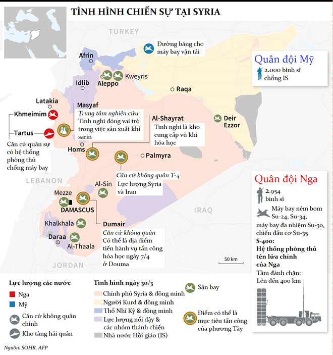 Những câu hỏi trong vụ liên quân không kích Syria Những câu hỏi trong vụ liên quân không kích Syria