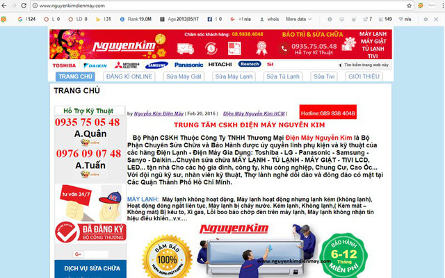 Giả mạo thương hiệu bán lẻ điện máy trong mùa nóng