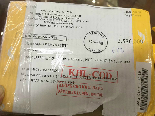 Rộ chiêu lừa trúng phiếu giảm giá, giao hàng hiệu tận nhà