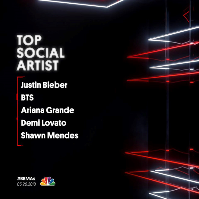 BTS năm thứ 2 được đề cử Billboard Music Awards, đối đầu Justin Bieber