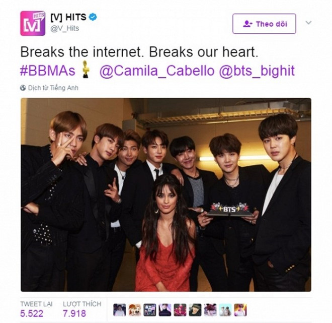 BTS năm thứ 2 được đề cử Billboard Music Awards, đối đầu Justin Bieber