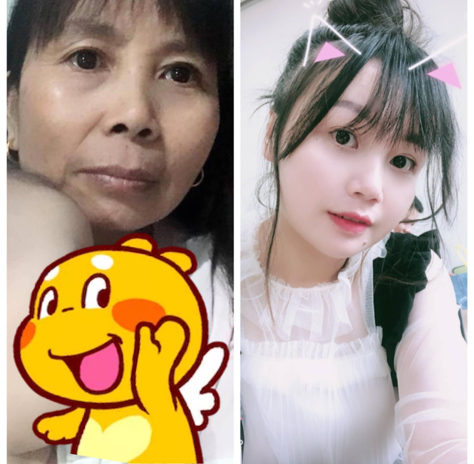 Các thanh niên khoe ảnh chụp cùng bố mẹ để chứng minh sức mạnh của di truyền là có thật