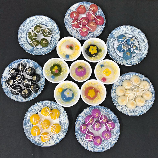 Tết Hàn thực rực rỡ của hội chị em, nhà nhà đua nhau khoe bánh trôi bánh chay ngũ sắc