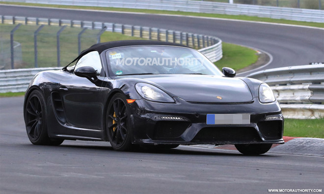 Porsche 718 Boxster Spyder 2019 lộ ảnh thử nghiệm