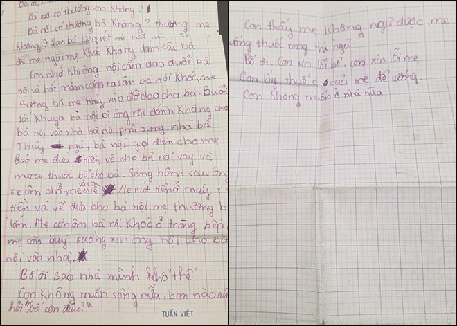 Nghẹn lòng đọc bức thư của một bé gái gửi cho bố: Con biết rằng không ai muốn con có mặt trên đời này...
