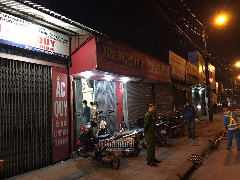 Hà Nội: Cướp tiệm vàng ở đường Láng trong đêm