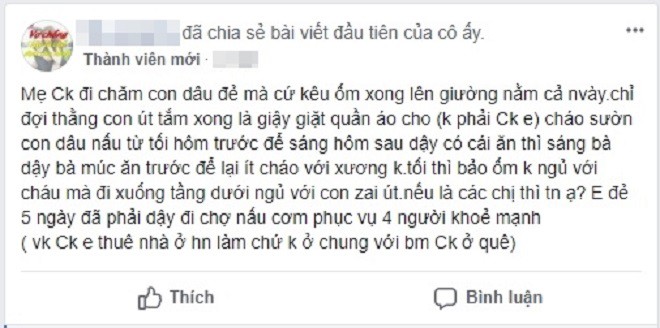 Mang tiếng lên chăm con dâu ở cữ mà cứ như đi nghỉ dưỡng, mẹ chồng vô tư nhất của năm đây rồi