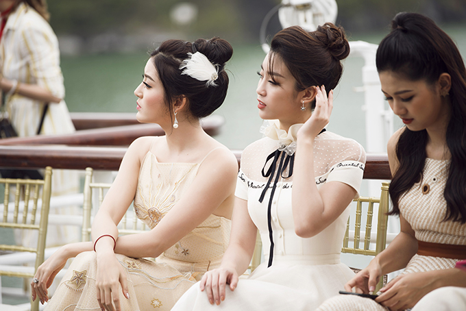 Dàn sao lộng lẫy đến Hạ Long ủng hộ nhà thiết kế Lê Thanh Hoà