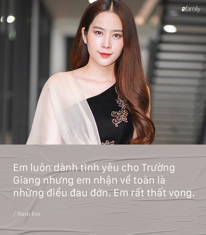Nam Em khẳng định không giận và vẫn yêu say đắm Trường Giang dù bị đe dọa Nam Em khẳng định không giận và vẫn yêu say đắm Trường Giang dù bị đe dọa
