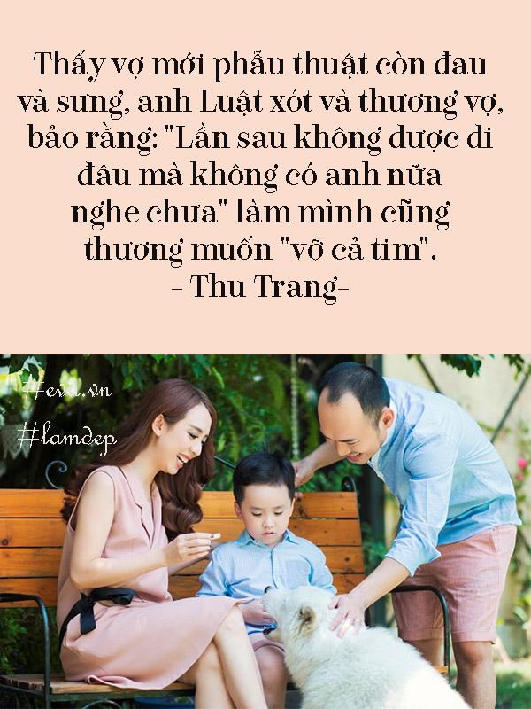 Thu Trang: Chồng tôi rưng rưng nước mắt vì xót vợ một mình qua Hàn phẫu thuật