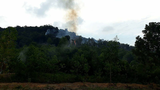 Cháy dữ dội rừng phòng hộ ở Phú Quốc nghi do dân đốt bao chiếm đất