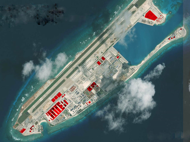 Trung Quốc ngang nhiên khánh thành công trình phi pháp trên đá Chữ Thập