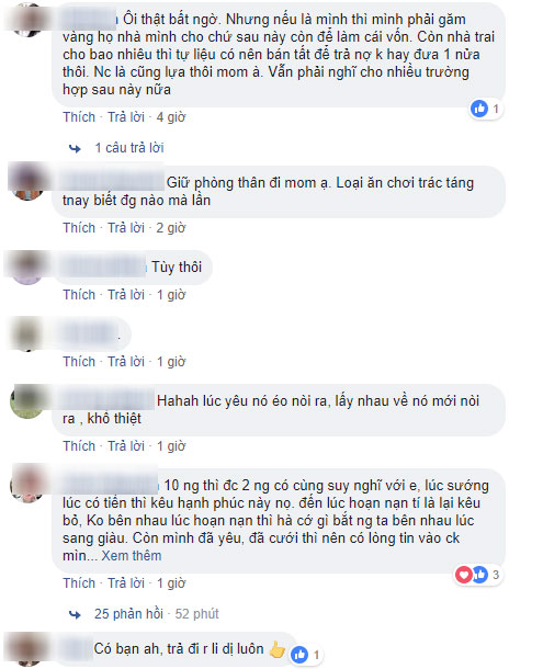 Cưới được 1 tuần, chồng báo nợ 70 triệu, cô vợ trẻ hoang mang đăng đàn hỏi: Có nên bán vàng cưới trả nợ hay không?